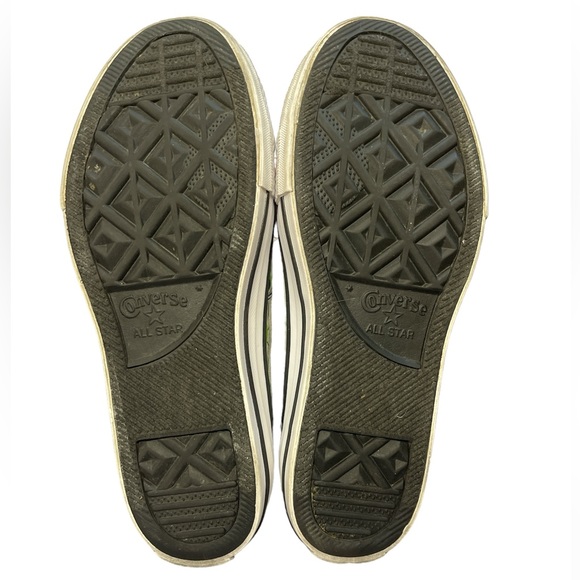 Gray Converse High-Tops With Green Monsters - Size 2 - Picture 6 of 7